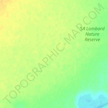 Mapa topográfico S.A. Lombard Nature Reserve, altitude, relevo