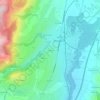 Mapa topográfico La Rippe, altitude, relevo