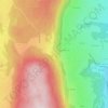 Mapa topográfico Le Puys des Barres, altitude, relevo