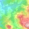 Mapa topográfico A Ramiscosa, altitude, relevo