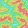 Mapa topográfico Canebrake, altitude, relevo