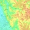 Mapa topográfico Étrez, altitude, relevo