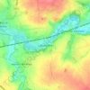 Mapa topográfico Labuissière, altitude, relevo