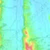 Mapa topográfico Houahou Nord, altitude, relevo