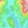 Mapa topográfico Merlonne, altitude, relevo
