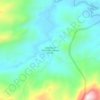 Mapa topográfico Santana do Rio Preto - Cabeça de Boi, altitude, relevo