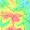 Mapa topográfico Nova Aparecida, altitude, relevo