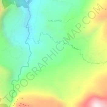 Mapa topográfico Turtur, altitude, relevo