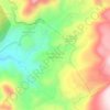 Mapa topográfico Zicata Grande de Morelos, altitude, relevo