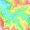 Mapa topográfico Riande, altitude, relevo