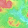 Mapa topográfico Les Moutiers, altitude, relevo