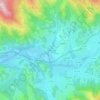 Mapa topográfico Uharte, altitude, relevo