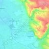 Mapa topográfico Les Marrots, altitude, relevo