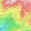 Mapa topográfico Villars-sur-Ollon, altitude, relevo