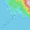 Mapa topográfico Tapaktuan, altitude, relevo