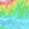 Mapa topográfico La Frache, altitude, relevo