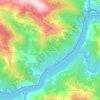 Mapa topográfico Pesinho, altitude, relevo
