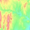 Mapa topográfico Toro Muerto, altitude, relevo