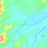 Mapa topográfico Aek Buru Selatan, altitude, relevo