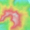 Mapa topográfico Gunung Kunyit, altitude, relevo