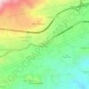Mapa topográfico Cibeureum Wetan, altitude, relevo