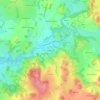 Mapa topográfico Le Peyroux, altitude, relevo