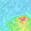 Mapa topográfico Arneva, altitude, relevo