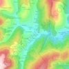 Mapa topográfico As Rodrigas, altitude, relevo