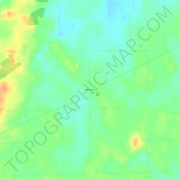 Mapa topográfico Herron, altitude, relevo
