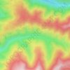 Mapa topográfico Barrio de Primout, altitude, relevo