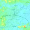 Mapa topográfico Pringsewu, altitude, relevo