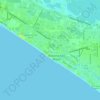 Mapa topográfico Long Beach Resort, altitude, relevo
