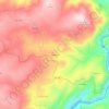 Mapa topográfico Lampaça, altitude, relevo