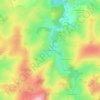 Mapa topográfico Le Moulin Lardot, altitude, relevo