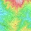 Mapa topográfico Plono, altitude, relevo