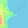 Mapa topográfico Koroni, altitude, relevo