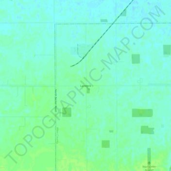 Mapa topográfico Landeck, altitude, relevo
