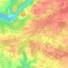 Mapa topográfico Kerguevellic, altitude, relevo