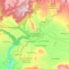 Mapa topográfico Tenancingo de Degollado, altitude, relevo