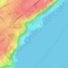 Mapa topográfico Anse au Foulon, altitude, relevo