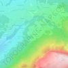 Mapa topográfico Les Cheneviers, altitude, relevo