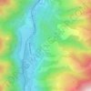 Mapa topográfico Prat Naou, altitude, relevo