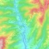Mapa topográfico Le Plat Fournier, altitude, relevo