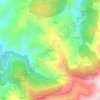 Mapa topográfico Monte Frio, altitude, relevo