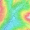 Mapa topográfico Le Planet, altitude, relevo