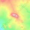 Mapa topográfico Fatuleu, altitude, relevo