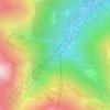 Mapa topográfico Cascade d'Enfer, altitude, relevo