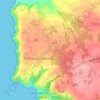 Mapa topográfico Poulloupri, altitude, relevo