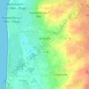 Mapa topográfico La Croix, altitude, relevo