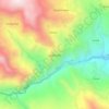 Mapa topográfico Quitaracza, altitude, relevo